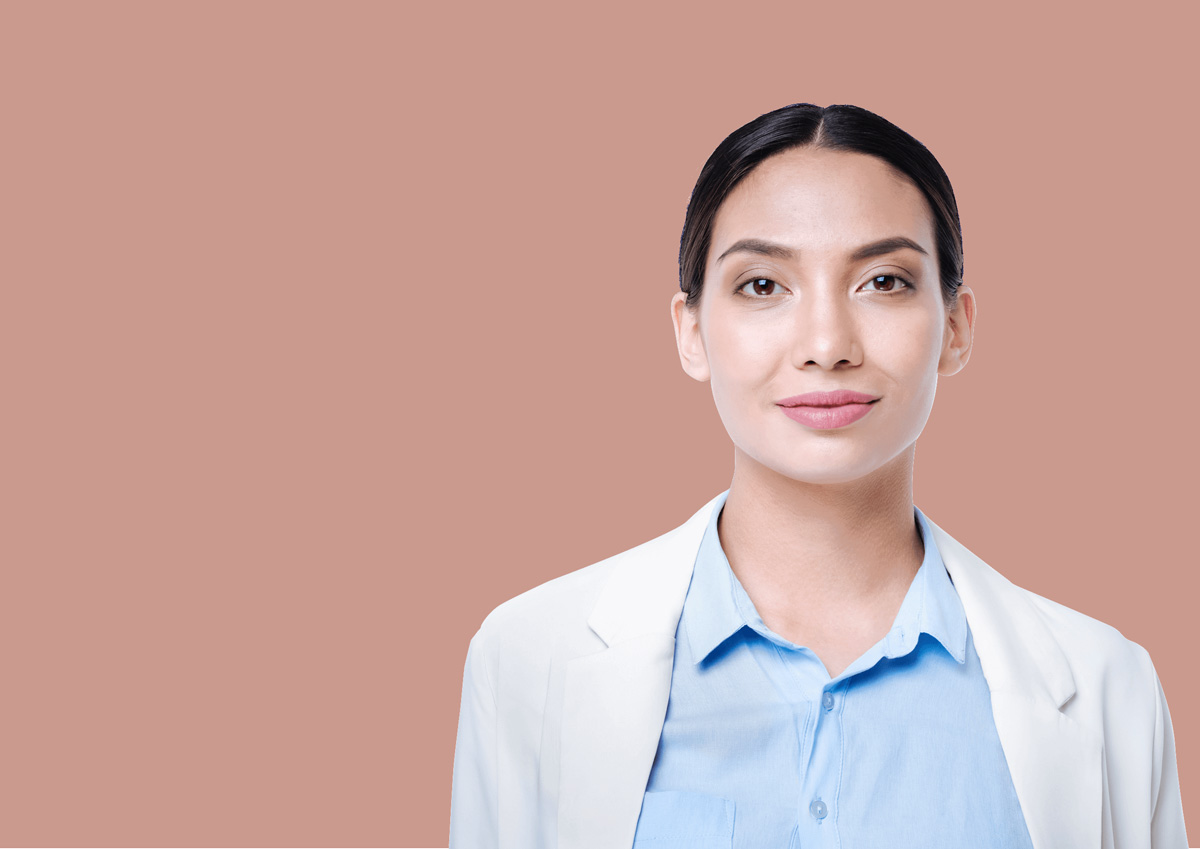 Woman with smooth skin